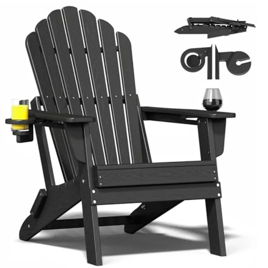 Adirondack Chair Wood - HDPE Folding Adirondack Chair for outdoor