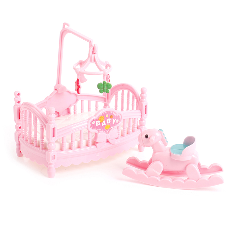 Outdoor Furniture Umbrella - Miniature Crib Bed And Wooden Horse