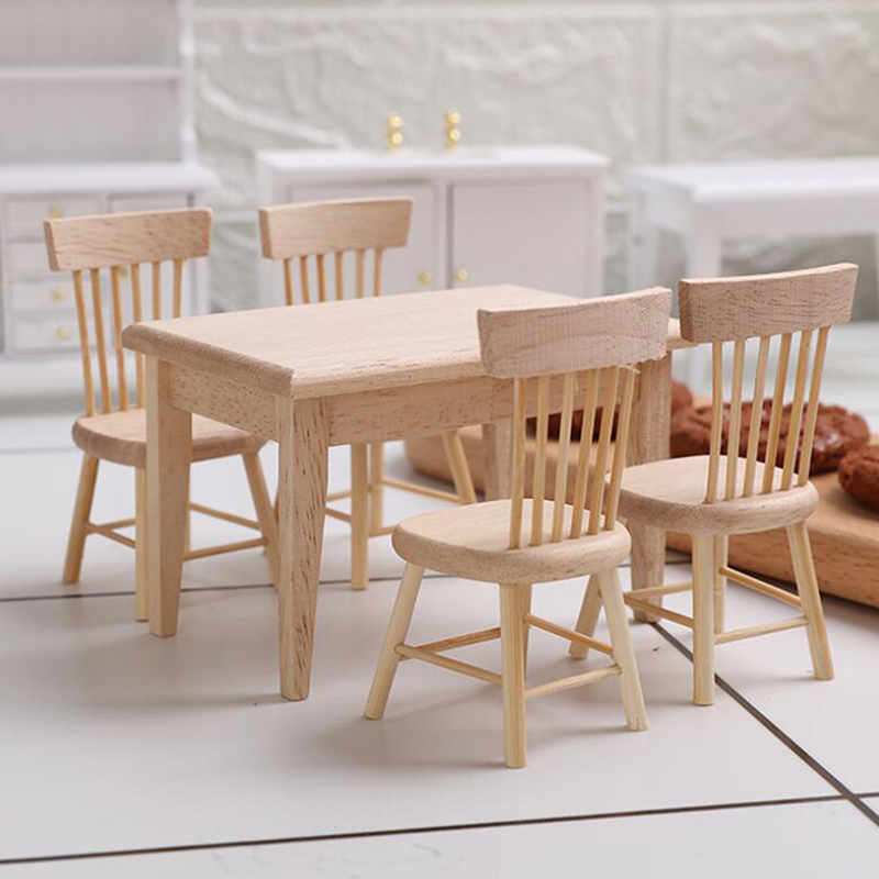1/12 Miniature Dollhouse Furni - Bistro Table Set ulasan dan harga