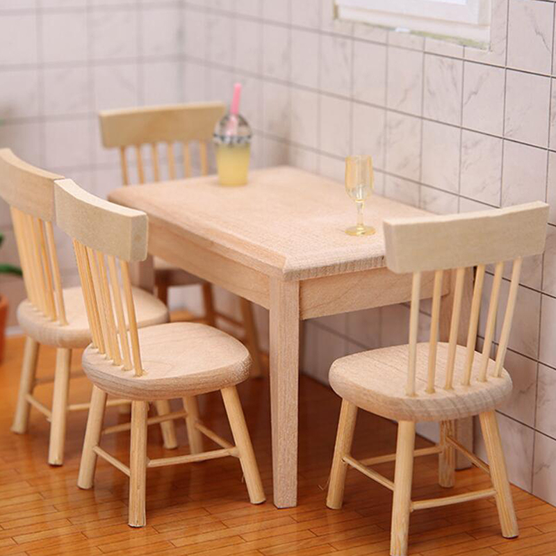 1/12 Miniature Dollhouse Furni - Bistro Table Set ulasan dan harga