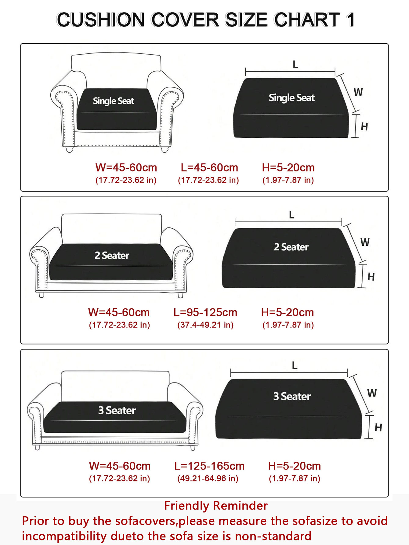 1pc Waterproof Sofa Cushion Co - Outdoor Furniture No Cushions ulasan dan harga