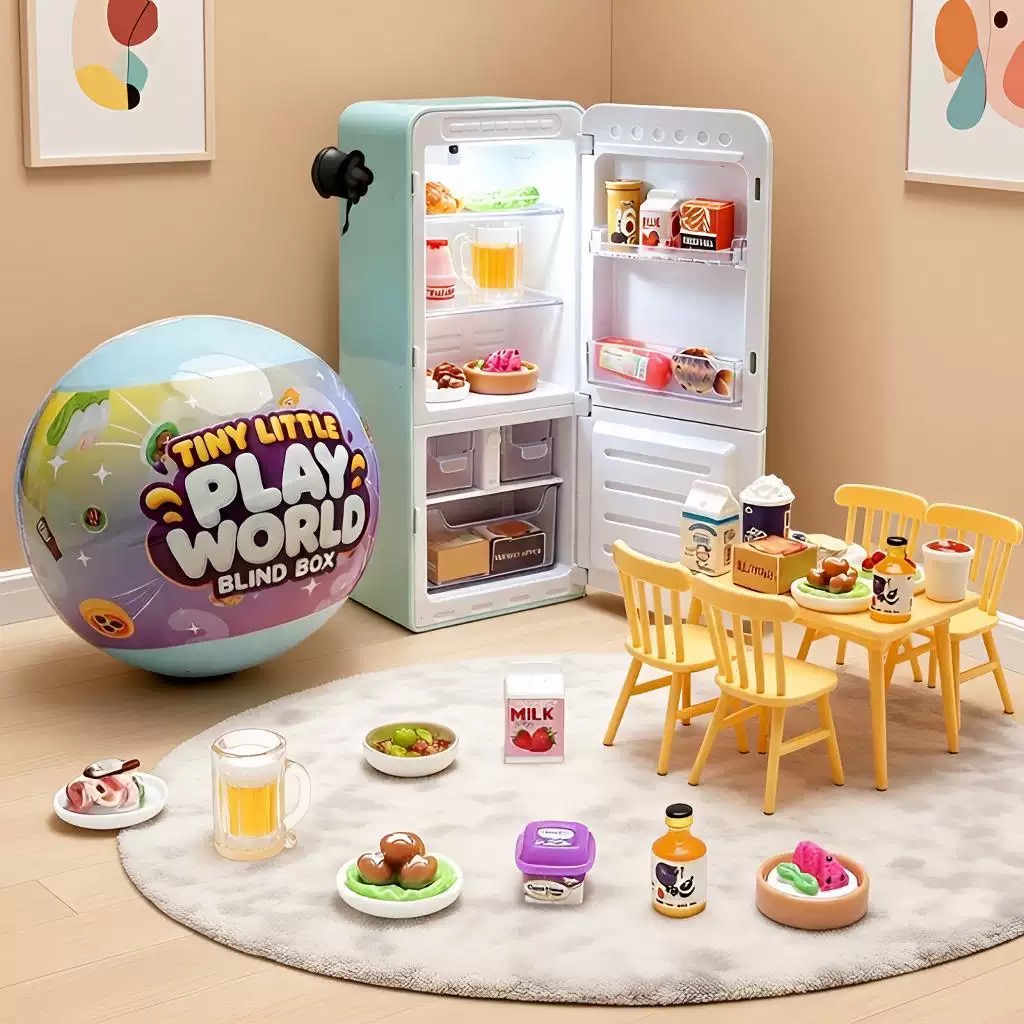4-Color Mini Fridge Blind Box  - Bistro Table Set ulasan dan harga
