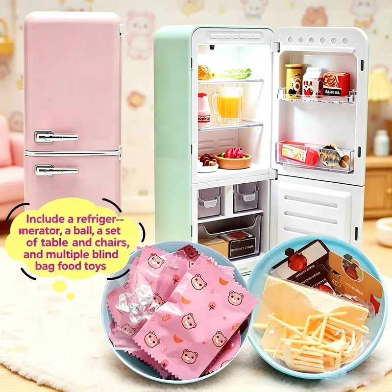 4-Color Mini Fridge Blind Box  - Bistro Table Set ulasan dan harga
