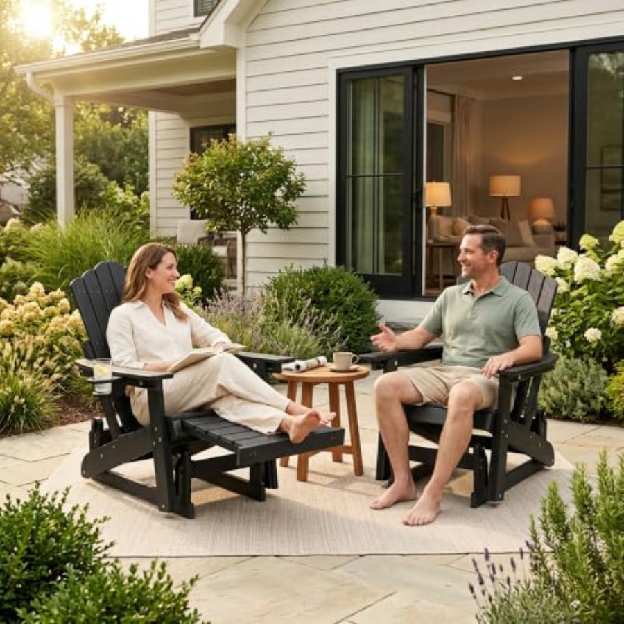 Adirondack Glider Chair with R - Adirondack Chair Wood ulasan dan harga