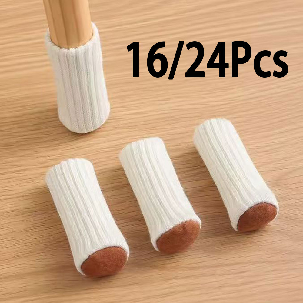 16/24Pcs Chair Legs Socks Knit - Bistro Table Set ulasan dan harga