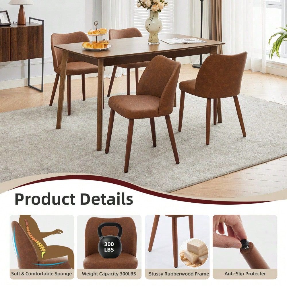 Dining Chairs Set Of 4, Boucle - Adirondack Chair Wood ulasan dan harga