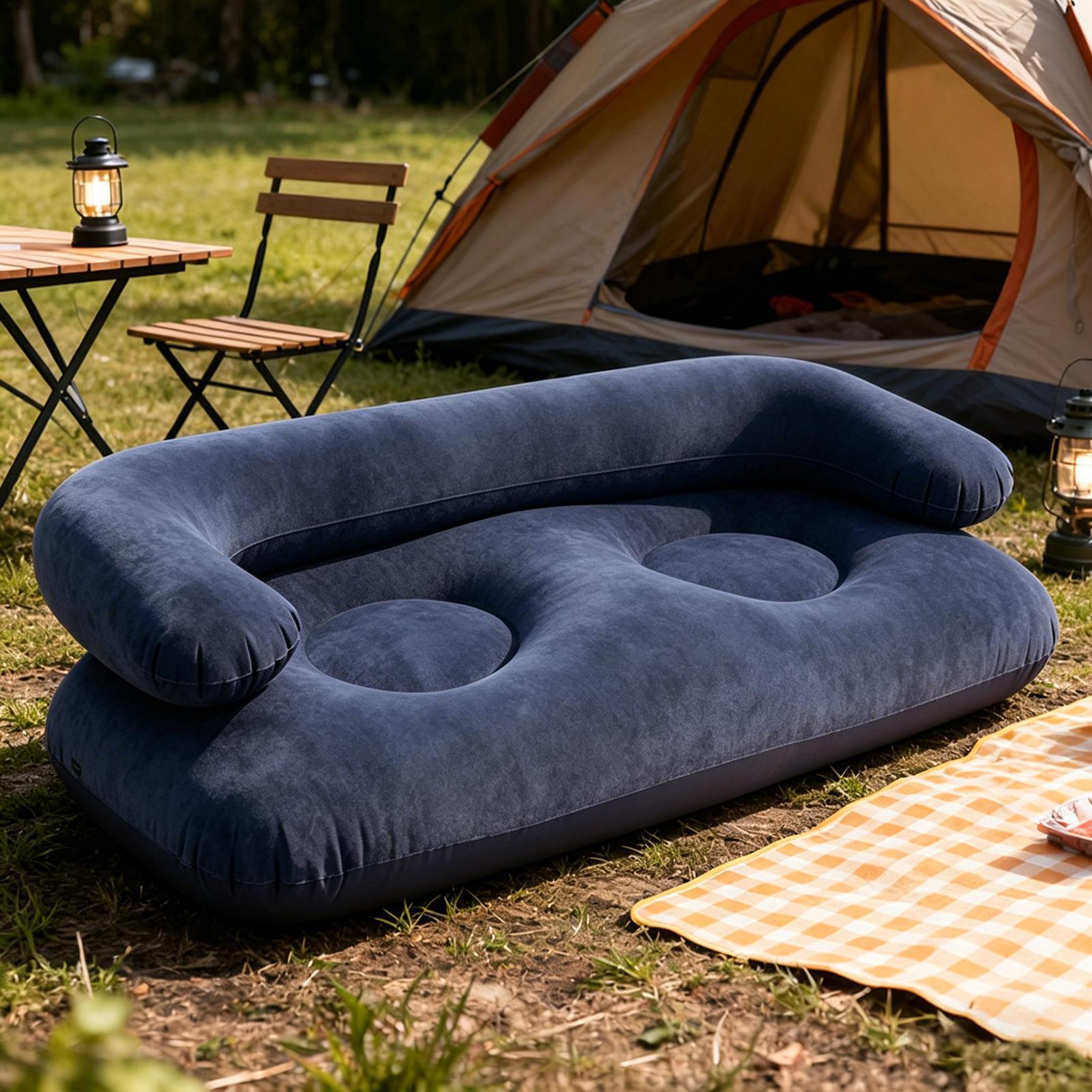 Double Inflatable Air Sofa Two - Outdoor Furniture Heavy ulasan dan harga