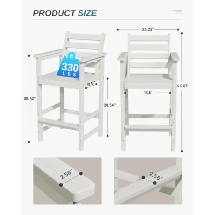 HDPE Tall Adirondack Bar Chair - Adirondack Chair Wood ulasan dan harga