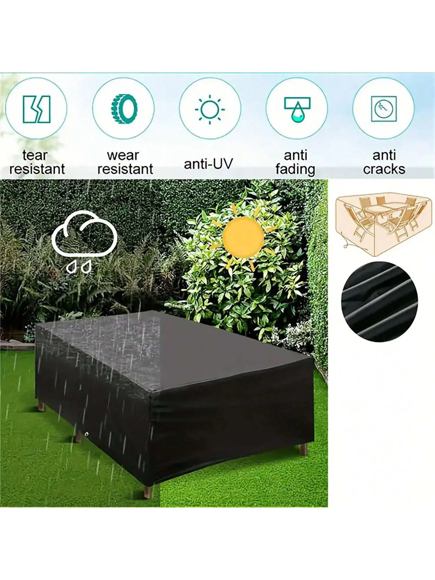 Multi-Size Outdoor Patio Garde - Bistro Table Set ulasan dan harga