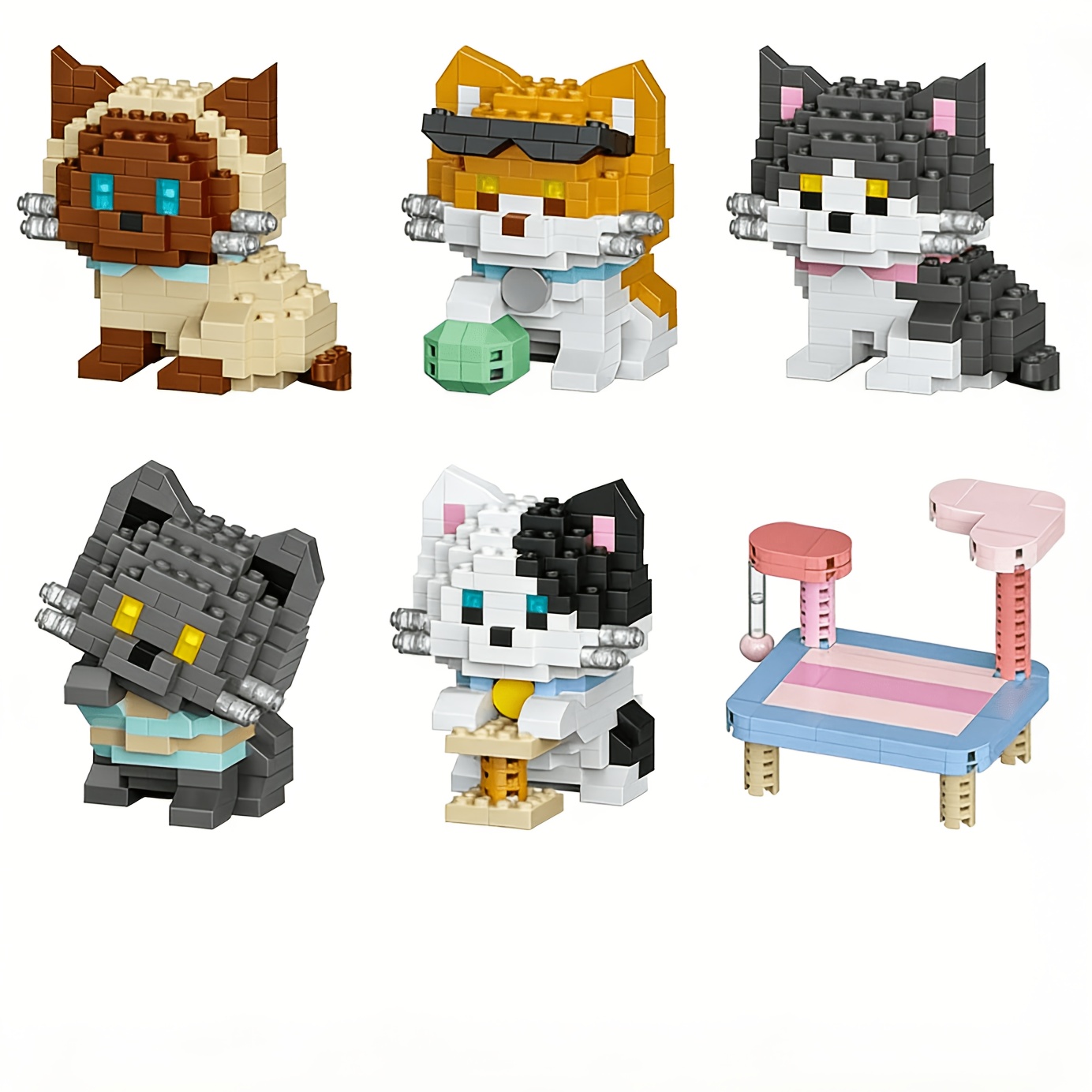 Cat Series Building Blocks Set - Bistro Table Set ulasan dan harga