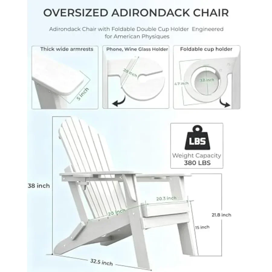 HDPE Folding Adirondack Chair  - Adirondack Chair Wood ulasan dan harga