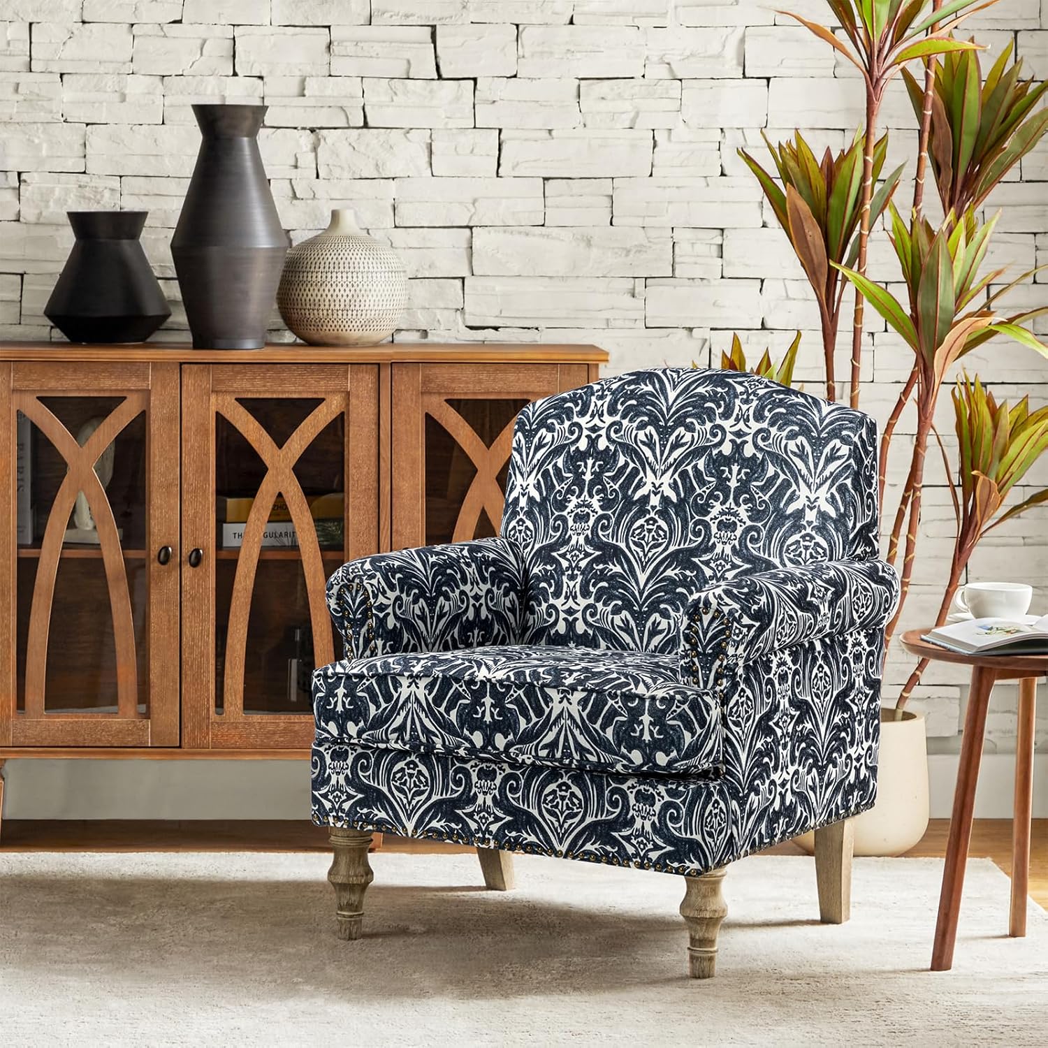 #Floral Upholstered Armchair R - Adirondack Chair Wood ulasan dan harga