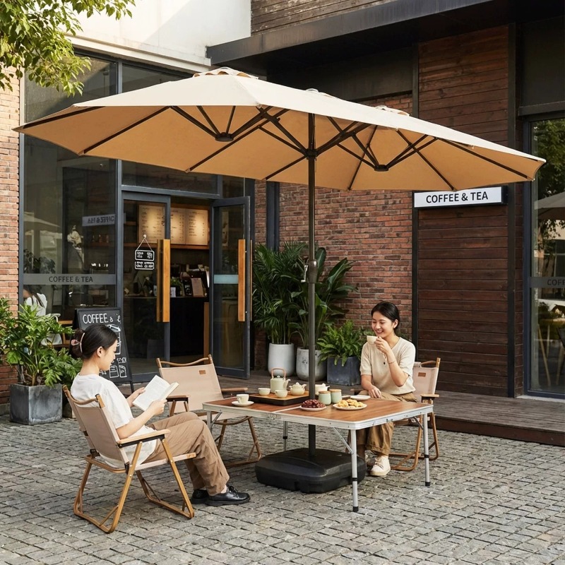 Outdoor Shade Umbrella Large C - Outdoor Furniture Umbrella ulasan dan harga