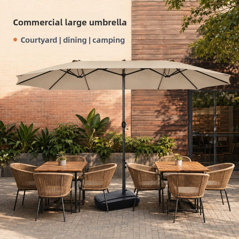 Outdoor Shade Umbrella Large C - Outdoor Furniture Umbrella ulasan dan harga