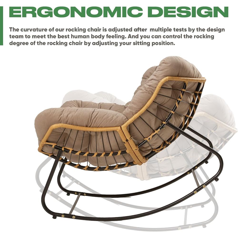 Papasan Chair with Cushion, Ov - Outdoor Furniture No Cushions ulasan dan harga