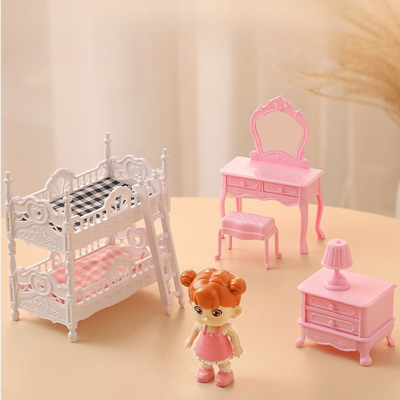 1:12 Dollhouse Miniature Furni - Bistro Table Set ulasan dan harga