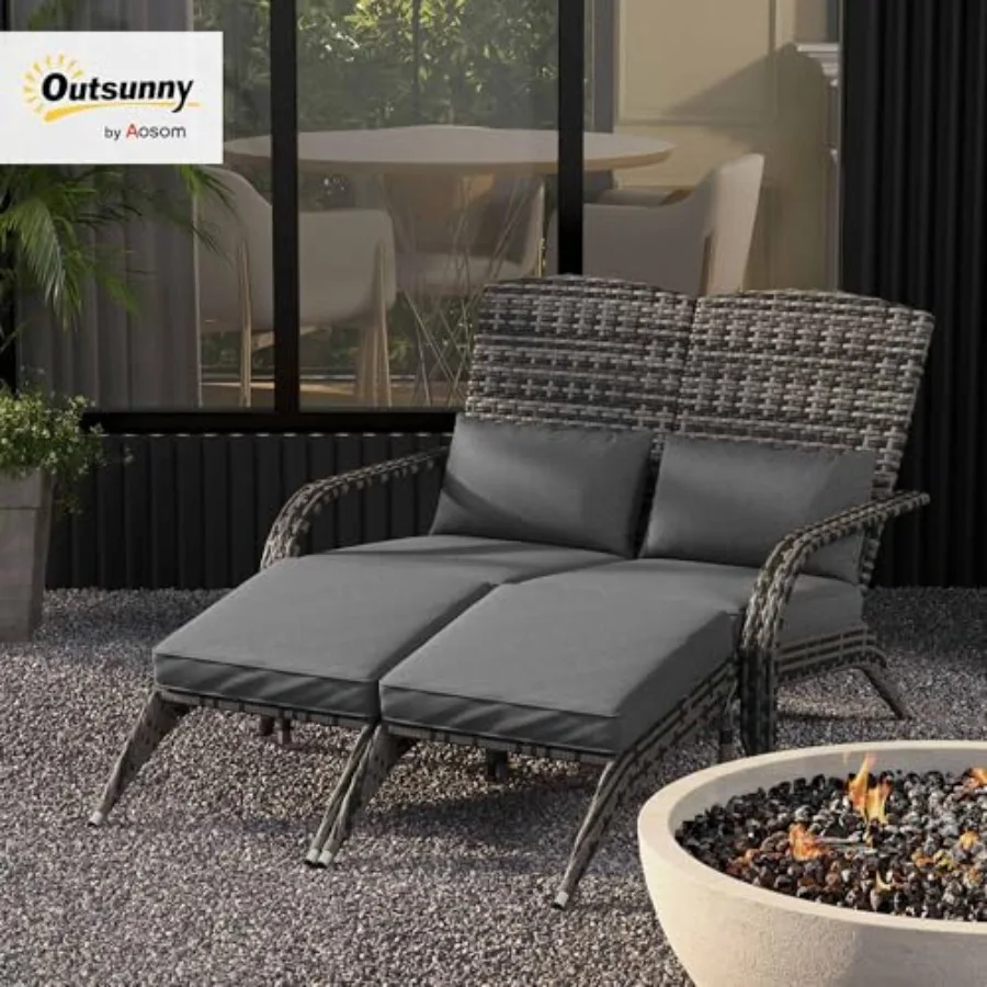 Wicker Adirondack Chair for 2  - Adirondack Chair Wood ulasan dan harga