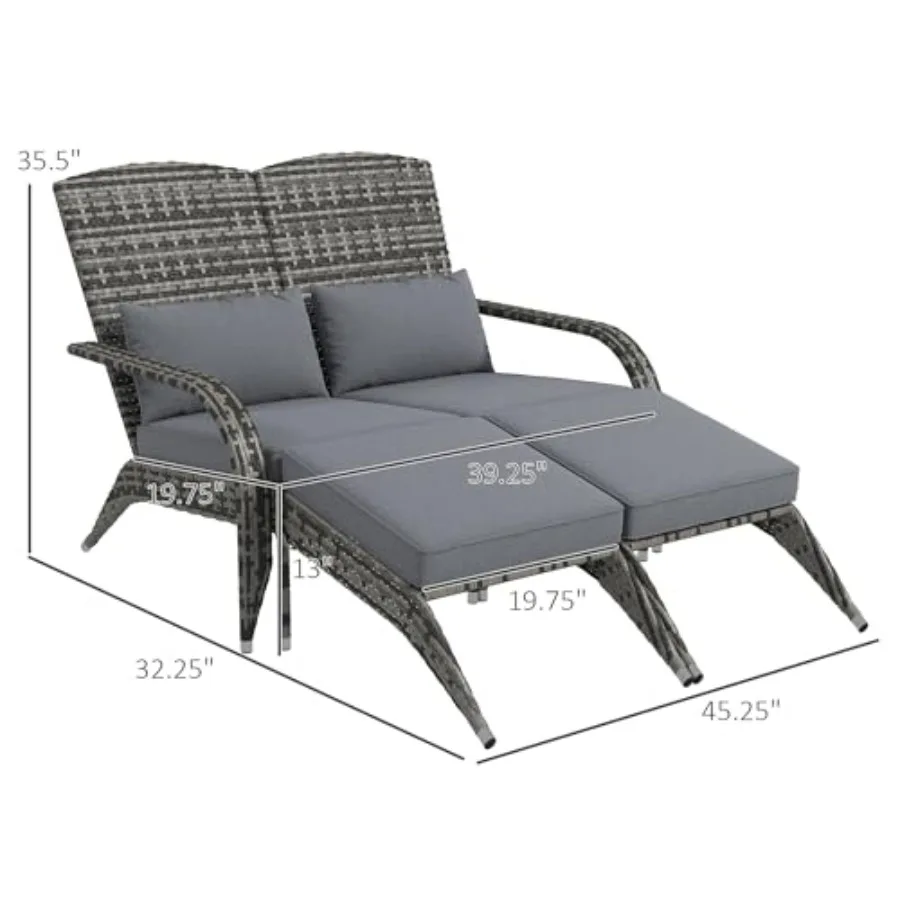 Wicker Adirondack Chair for 2  - Adirondack Chair Wood ulasan dan harga