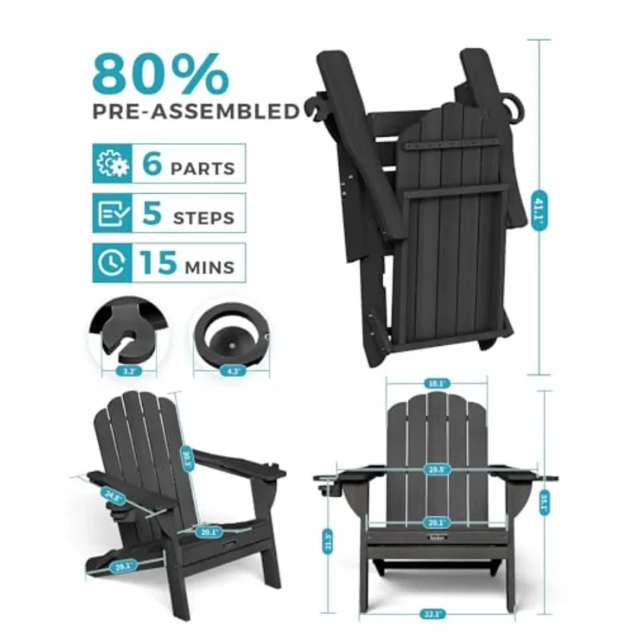 Folding Adirondack Chair 3-Pie - Adirondack Chair Wood ulasan dan harga